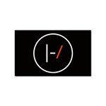 Twenty One Pilots Band Logo Sticker (Rectangular)