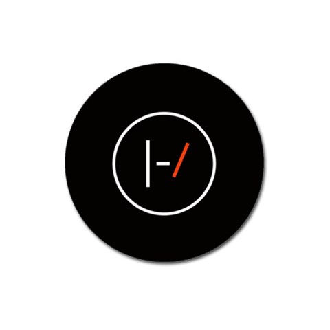 Twenty One Pilots Band Logo Magnet 3  (Round) from ArtsNow.com Front