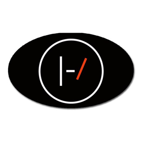 Twenty One Pilots Band Logo Magnet (Oval) from ArtsNow.com Front