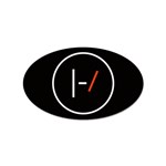 Twenty One Pilots Band Logo Sticker Oval (10 pack)