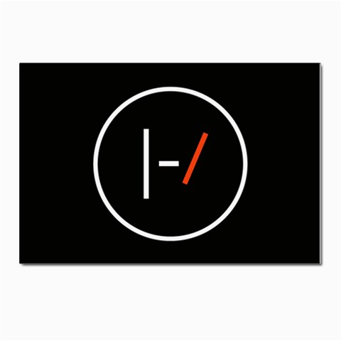 Twenty One Pilots Band Logo Postcards 5  x 7  (Pkg of 10) from ArtsNow.com Front
