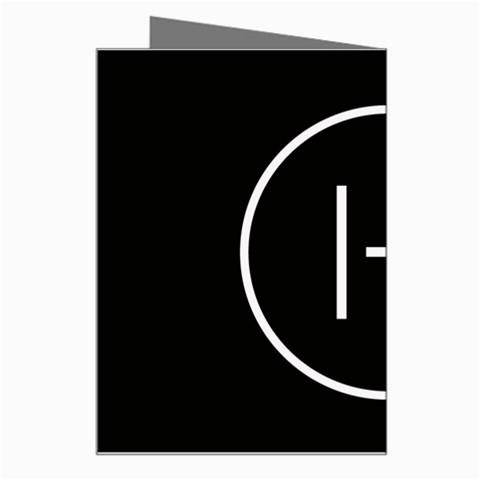 Twenty One Pilots Band Logo Greeting Card from ArtsNow.com Right