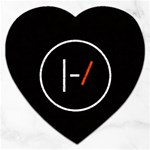 Twenty One Pilots Band Logo Jigsaw Puzzle (Heart)