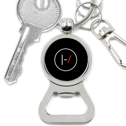 Twenty One Pilots Band Logo Bottle Opener Key Chain from ArtsNow.com Front