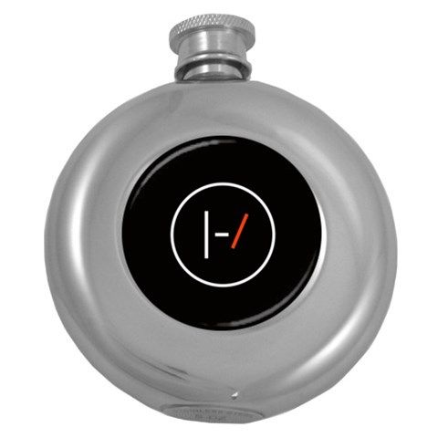 Twenty One Pilots Band Logo Hip Flask (5 oz) from ArtsNow.com Front