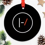 Twenty One Pilots Band Logo Round Ornament (Two Sides)
