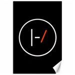 Twenty One Pilots Band Logo Canvas 24  x 36 