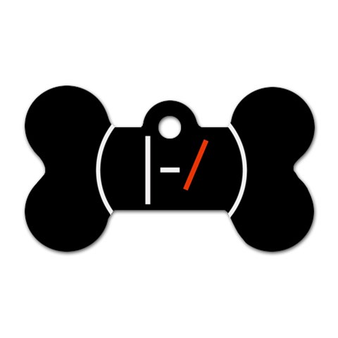 Twenty One Pilots Band Logo Dog Tag Bone (One Side) from ArtsNow.com Front