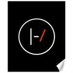Twenty One Pilots Band Logo Canvas 11  x 14 
