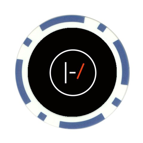 Twenty One Pilots Band Logo Poker Chip Card Guard from ArtsNow.com Front