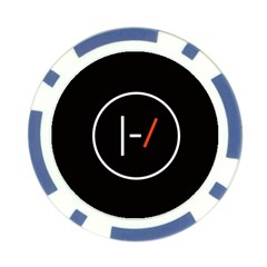 Twenty One Pilots Band Logo Poker Chip Card Guard from ArtsNow.com Front