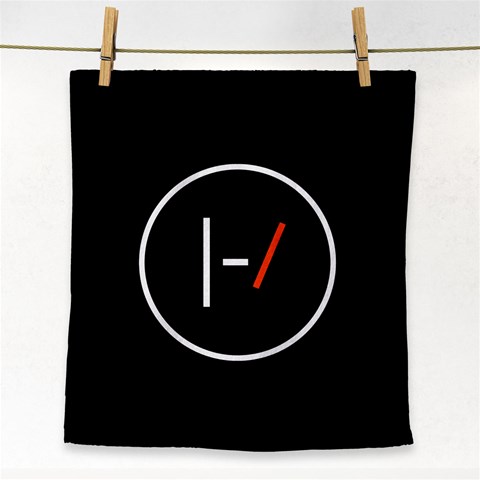 Twenty One Pilots Band Logo Face Towel from ArtsNow.com Front