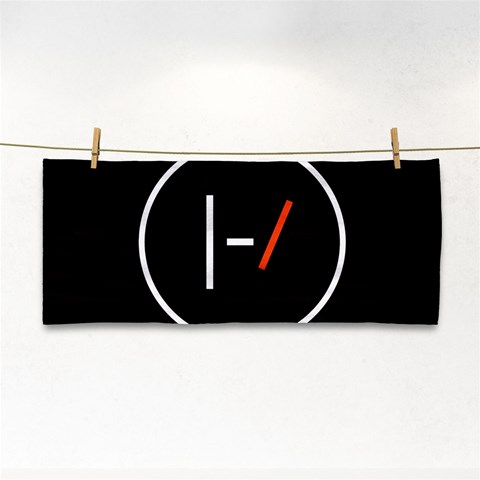 Twenty One Pilots Band Logo Hand Towel from ArtsNow.com Front