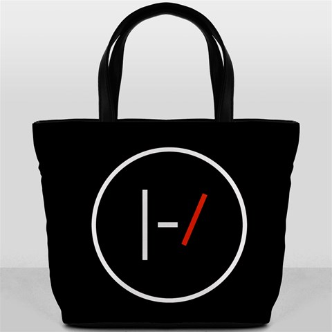 Twenty One Pilots Band Logo Bucket Bag from ArtsNow.com Back