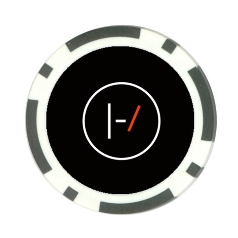 Twenty One Pilots Band Logo Poker Chip Card Guard (10 pack) from ArtsNow.com Front