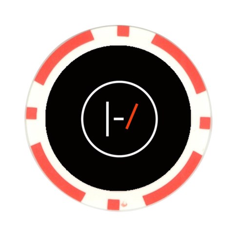 Twenty One Pilots Band Logo Poker Chip Card Guard (10 pack) from ArtsNow.com Front