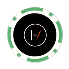Twenty One Pilots Band Logo Poker Chip Card Guard (10 pack) from ArtsNow.com Back