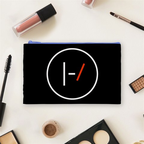 Twenty One Pilots Band Logo Cosmetic Bag (Medium) from ArtsNow.com Front