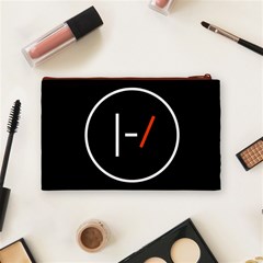 Twenty One Pilots Band Logo Cosmetic Bag (Medium) from ArtsNow.com Back