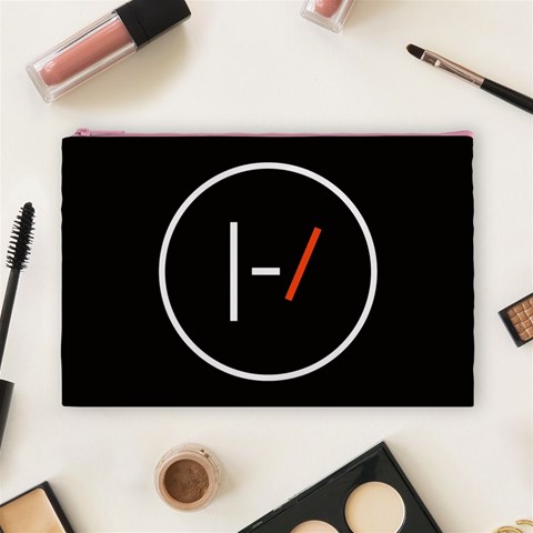 Twenty One Pilots Band Logo Cosmetic Bag (Large) from ArtsNow.com Front