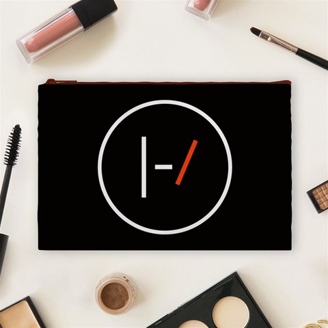 Twenty One Pilots Band Logo Cosmetic Bag (Large) from ArtsNow.com Front