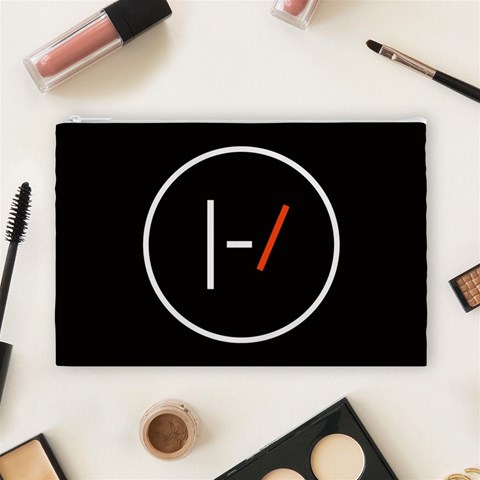 Twenty One Pilots Band Logo Cosmetic Bag (Large) from ArtsNow.com Front