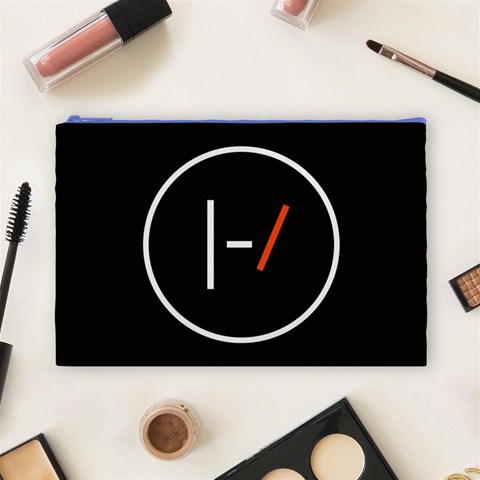 Twenty One Pilots Band Logo Cosmetic Bag (Large) from ArtsNow.com Front