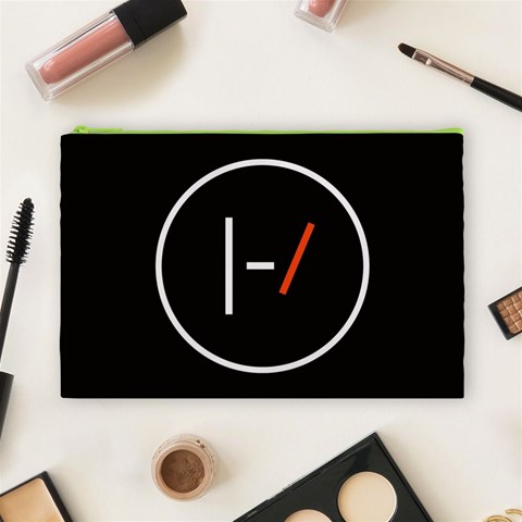 Twenty One Pilots Band Logo Cosmetic Bag (Large) from ArtsNow.com Front