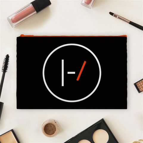 Twenty One Pilots Band Logo Cosmetic Bag (Large) from ArtsNow.com Front