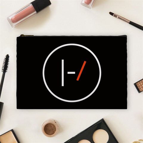 Twenty One Pilots Band Logo Cosmetic Bag (Large) from ArtsNow.com Front