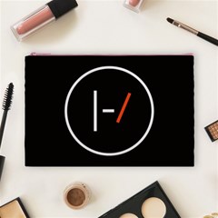 Twenty One Pilots Band Logo Cosmetic Bag (Large) from ArtsNow.com Front