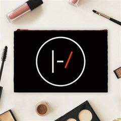 Twenty One Pilots Band Logo Cosmetic Bag (Large) from ArtsNow.com Front