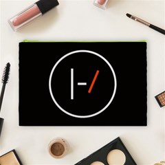 Twenty One Pilots Band Logo Cosmetic Bag (Large) from ArtsNow.com Front