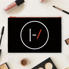 Twenty One Pilots Band Logo Cosmetic Bag (Large) from ArtsNow.com Front