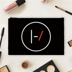 Twenty One Pilots Band Logo Cosmetic Bag (Large) from ArtsNow.com Front