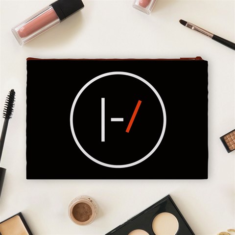 Twenty One Pilots Band Logo Cosmetic Bag (Large) from ArtsNow.com Back