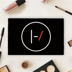 Twenty One Pilots Band Logo Cosmetic Bag (Large) from ArtsNow.com Back