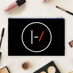 Twenty One Pilots Band Logo Cosmetic Bag (Large) from ArtsNow.com Back