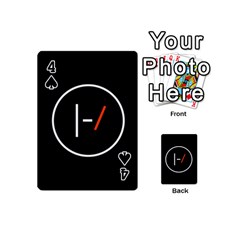 Twenty One Pilots Band Logo Playing Cards 54 (Mini) from ArtsNow.com Front - Spade4