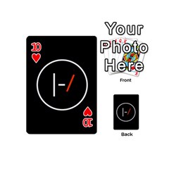 Twenty One Pilots Band Logo Playing Cards 54 (Mini) from ArtsNow.com Front - Heart10