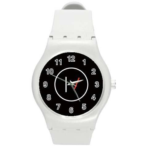 Twenty One Pilots Band Logo Round Plastic Sport Watch (M) from ArtsNow.com Front