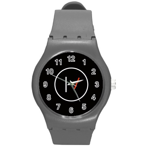 Twenty One Pilots Band Logo Round Plastic Sport Watch (M) from ArtsNow.com Front