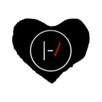 Twenty One Pilots Band Logo Standard 16  Premium Heart Shape Cushion 