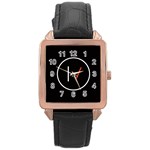 Twenty One Pilots Band Logo Rose Gold Leather Watch 
