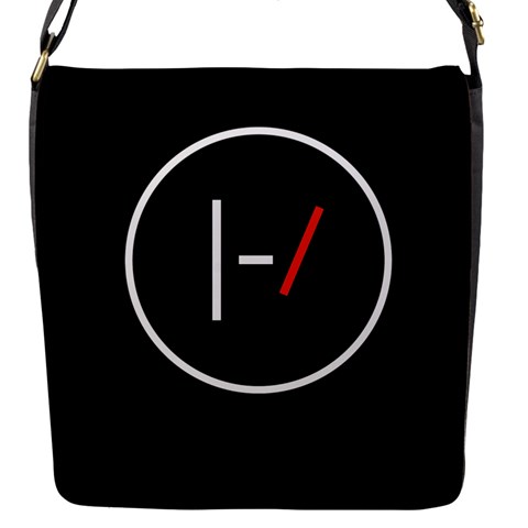 Twenty One Pilots Band Logo Flap Closure Messenger Bag (S) from ArtsNow.com Front