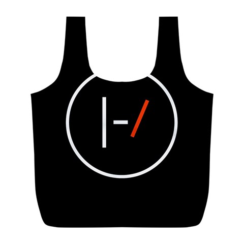 Twenty One Pilots Band Logo Full Print Recycle Bag (L) from ArtsNow.com Front