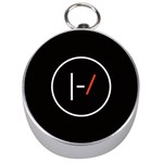 Twenty One Pilots Band Logo Silver Compass