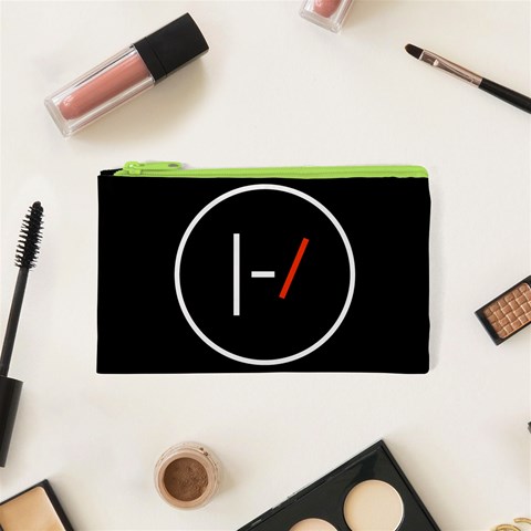 Twenty One Pilots Band Logo Cosmetic Bag (XS) from ArtsNow.com Front