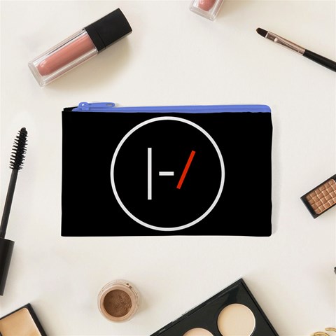 Twenty One Pilots Band Logo Cosmetic Bag (XS) from ArtsNow.com Front