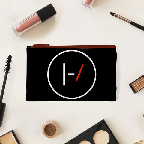 Twenty One Pilots Band Logo Cosmetic Bag (XS) from ArtsNow.com Front